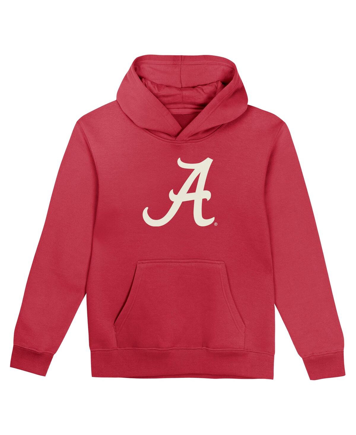 Outerstuff Toddler Crimson Alabama Crimson Tide Team Banner Fleece Pullover Hoodie In Crimson