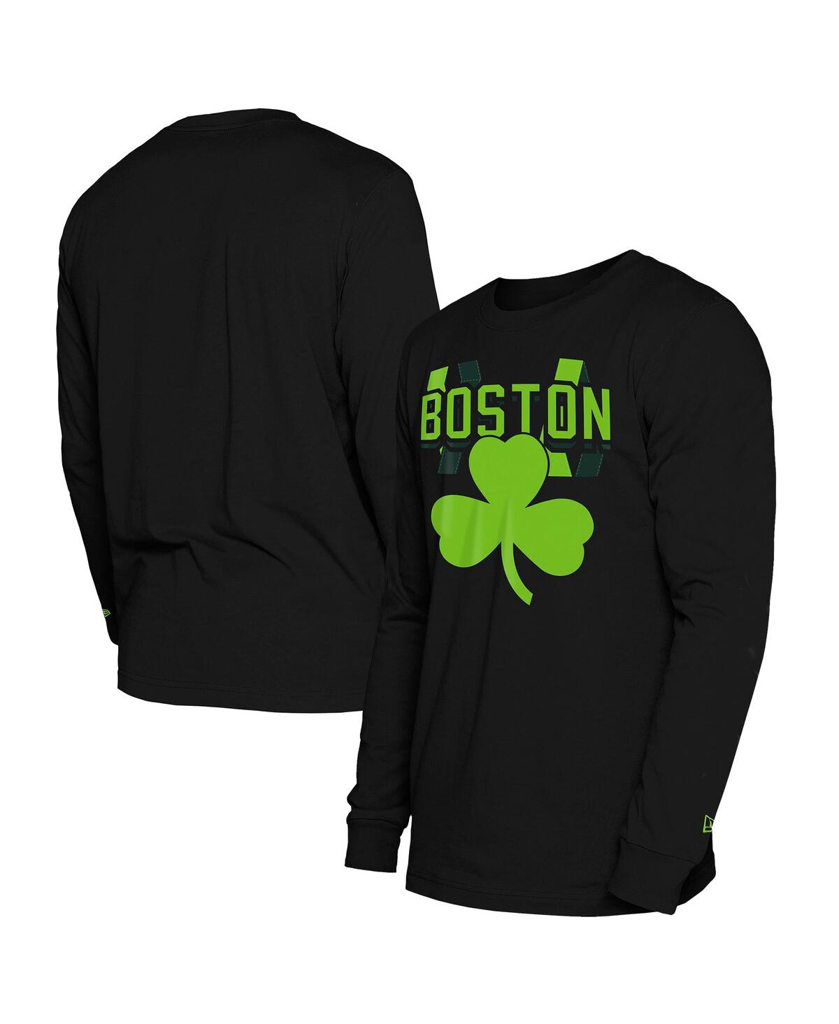 NEW ERA MEN'S BLACK BOSTON CELTICS 2024/25 CITY EDITION LONG SLEEVE T-SHIRT 