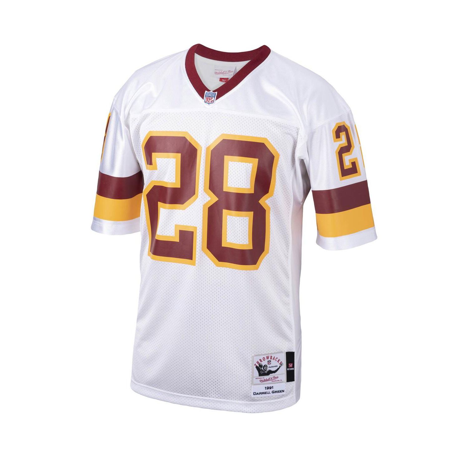 Men's Darrell Green White Washington Football Team 1991 Authentic Throwback Retired Player Jersey