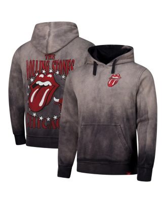 Sportiqe - Men's and Women's Gray Rolling Stones x Chicago Bulls Collab Pullover Hoodie