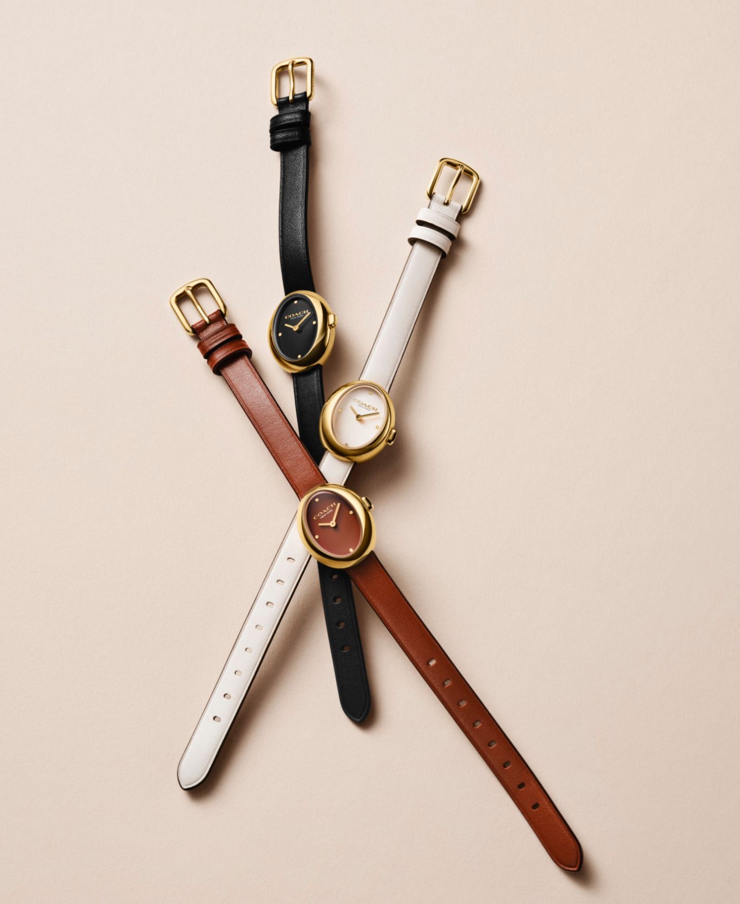 Женские часы Coach Chalk Sammy с кожаным ремешком, 22,5 мм — фото 5