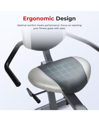 Indoor Magnetic Smart Recumbent Exercise Bike with Free SunnyFit  App via Bluetooth