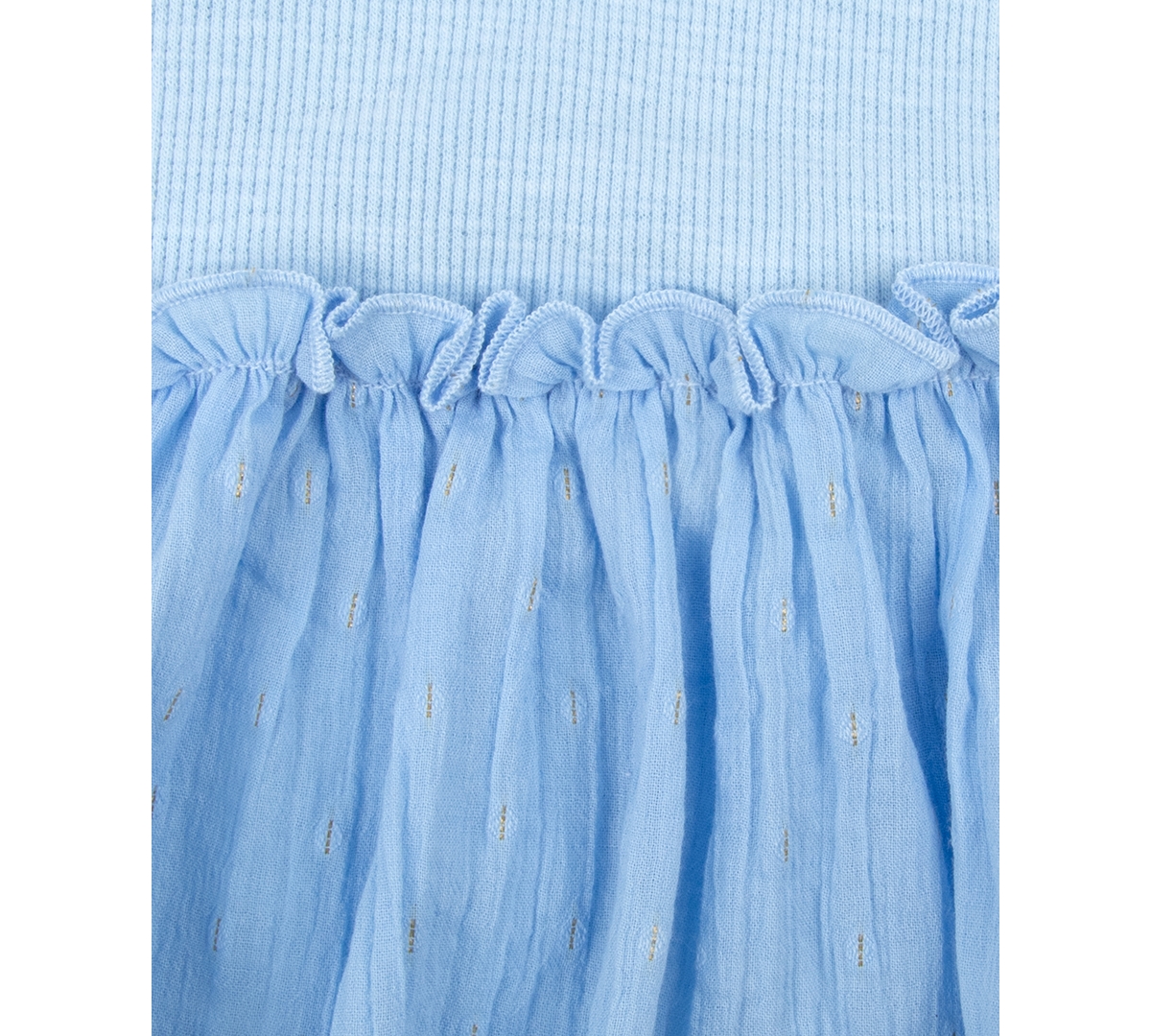 Baby Essentials Baby Girls 2-pc. Skirted Bodysuit & Headband Set In Blue