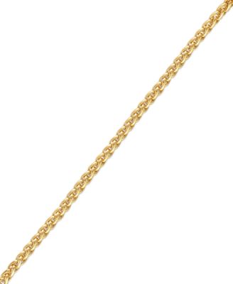 2-Pc. Set Wheat Link Chain Necklace & Matching Bracelet, Set in Sterling Silver or 14k Gold-plated Sterling Silver, Exclusively at Macy's