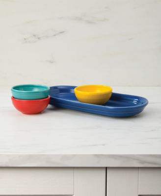 Vibrant Mixed Colors 4-Piece Condiment Set