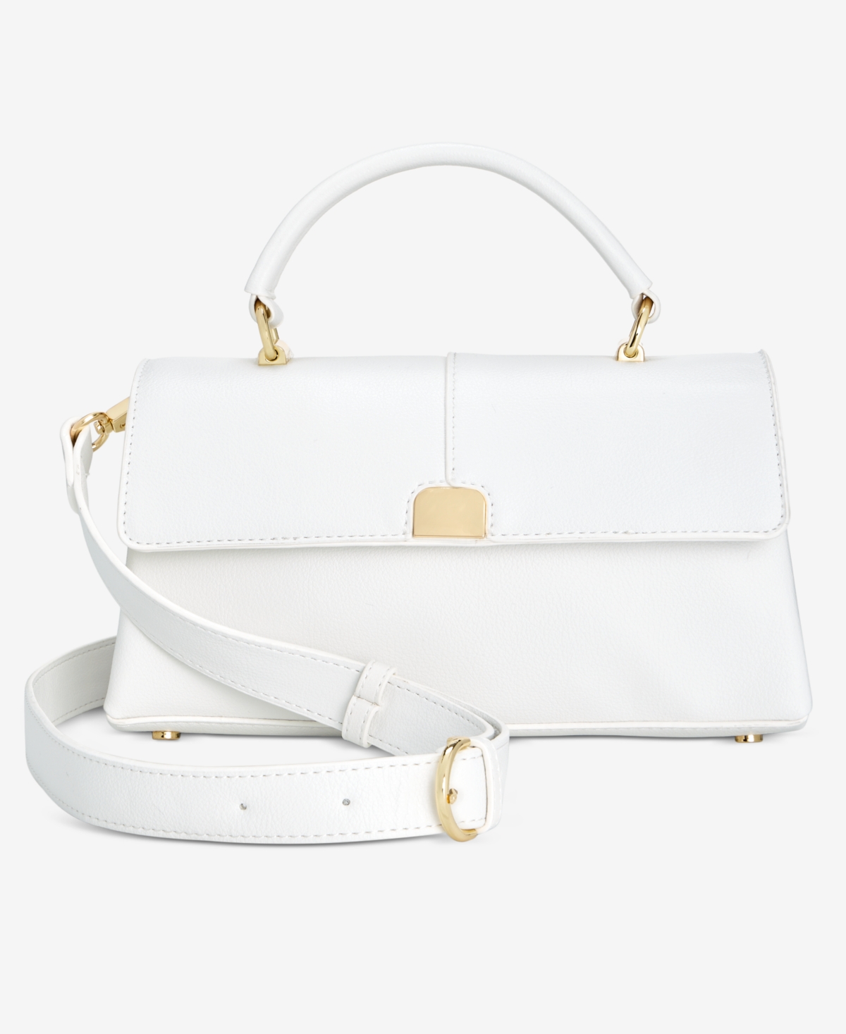 Kristt Small Solid Top Handle Crossbody, Exclusively at Macy's - Bright White