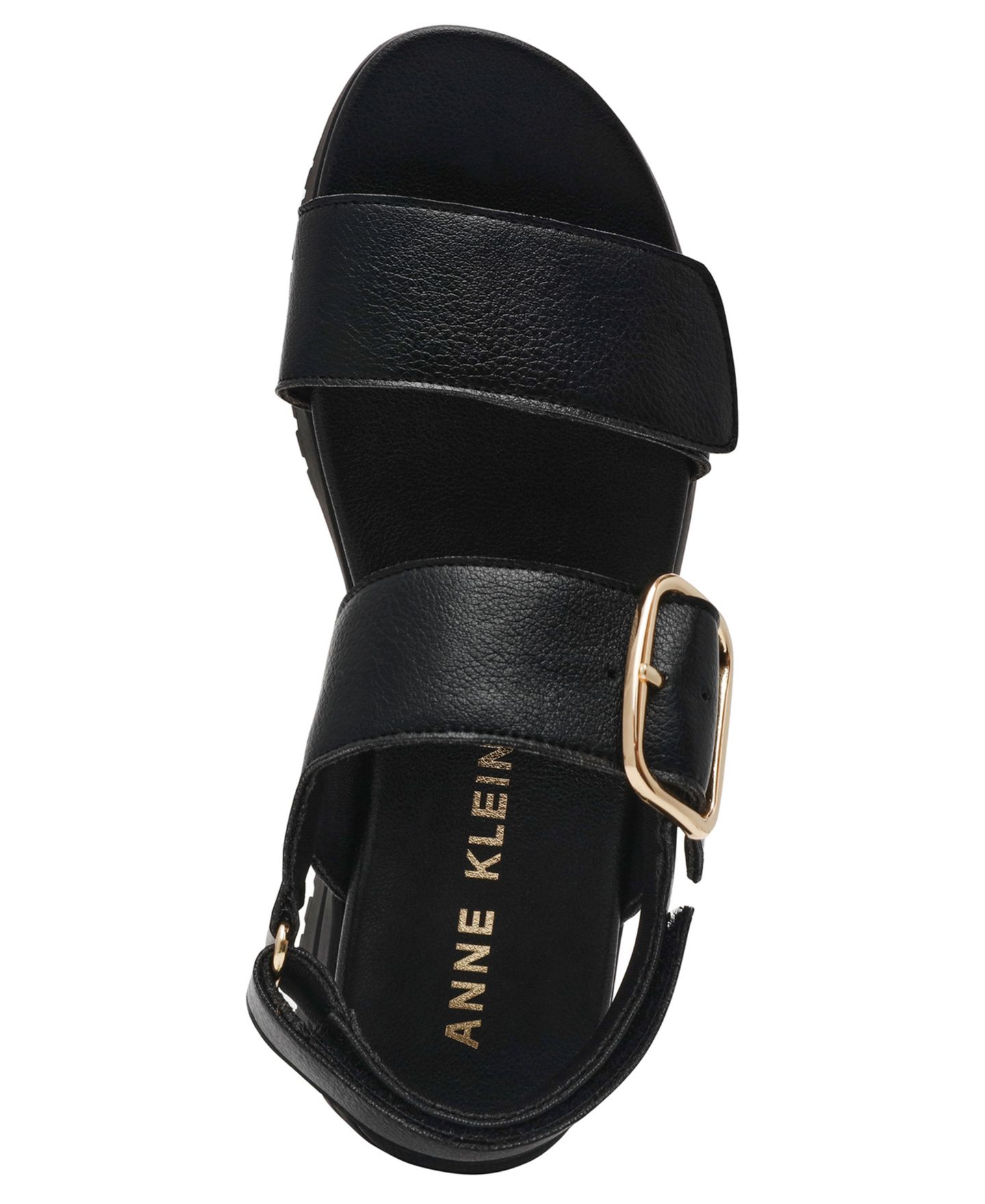 Женские сандалии Anne Klein Evanti Buckle Double Strap Sporty, цвет: Чёрный — фото 4