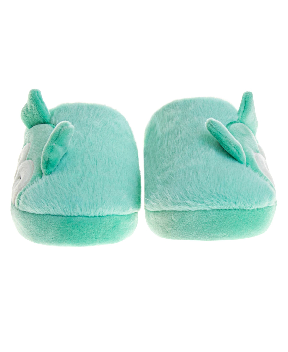 Squishmallows Little Girls Winston The Owl Slippers In Green