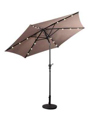 LED Solar Umbrella for Outdoor Shade and Energy-Efficient Lighting