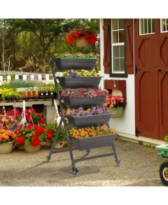 5-Tier Vertical Garden Bed for Space-Saving and Efficient Plant Growth