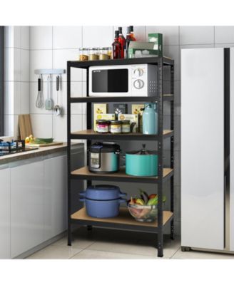71 inch Heavy Duty Steel Adjustable 5 Level Storage Shelves