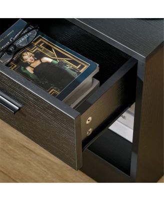 Bedside Table with Open Storage – Stylish Small End Table for Living Room, Bedroom or Apartment Use