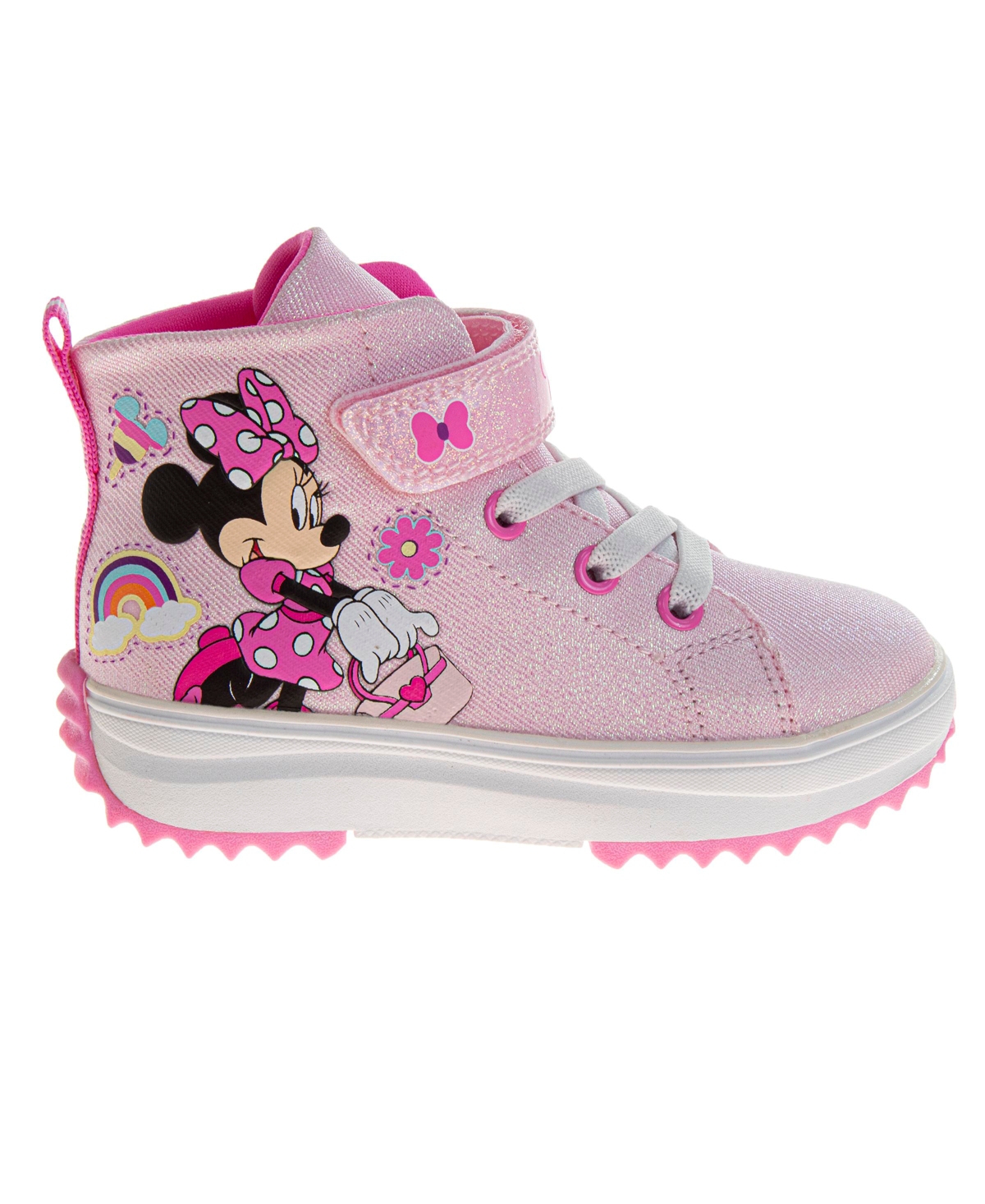 Disney Toddler and Little Kids Minnie Mouse High Top Platform Sneakers