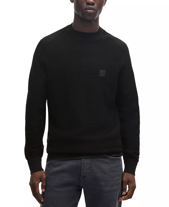 Men's Logo Patch Regular-Fit Sweater