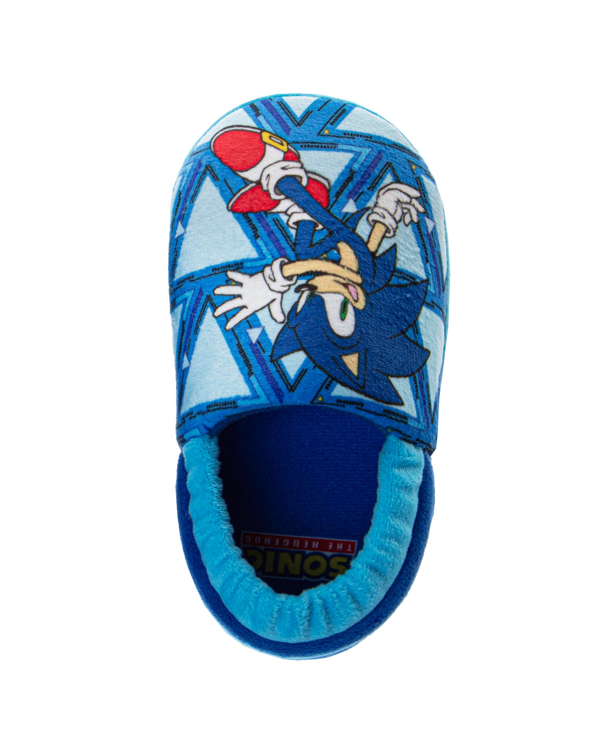 Sonic The Hedgehog Toddler And Little Boys Dual Sizes Slippers In Blue