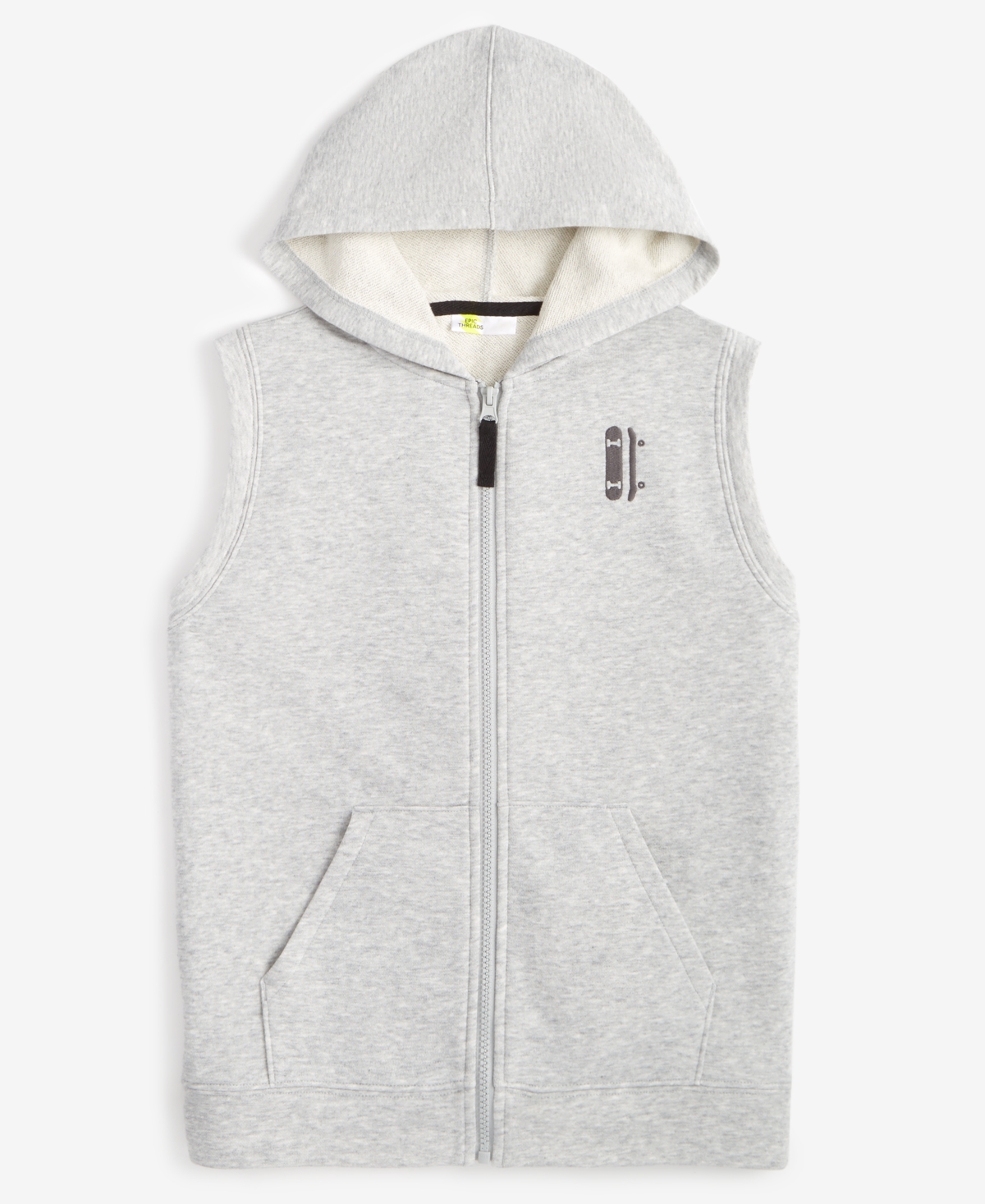 Macy's Epic Threads Little & Big Boys Sleeveless Hoodie, Exclusively At  In Hthr Sterl