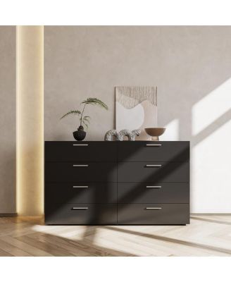 8-Drawer Double Dresser for Bedroom, Wide Storage Cabinet for Living Room & Entryway