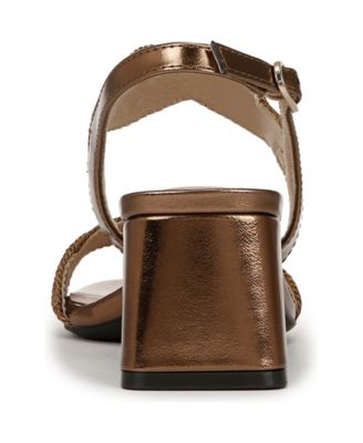 Women's Charnelle Angled Block Heel Square Open Toe Slingback Dress Sandals