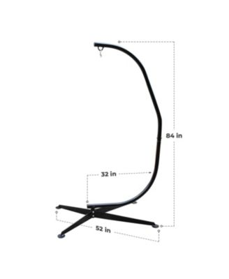 Swivel Hammock Stand Chair Frame - Adjustable and Portable for Tree, Lounger, Air Porch, Patio and more (Holds 330lbs)