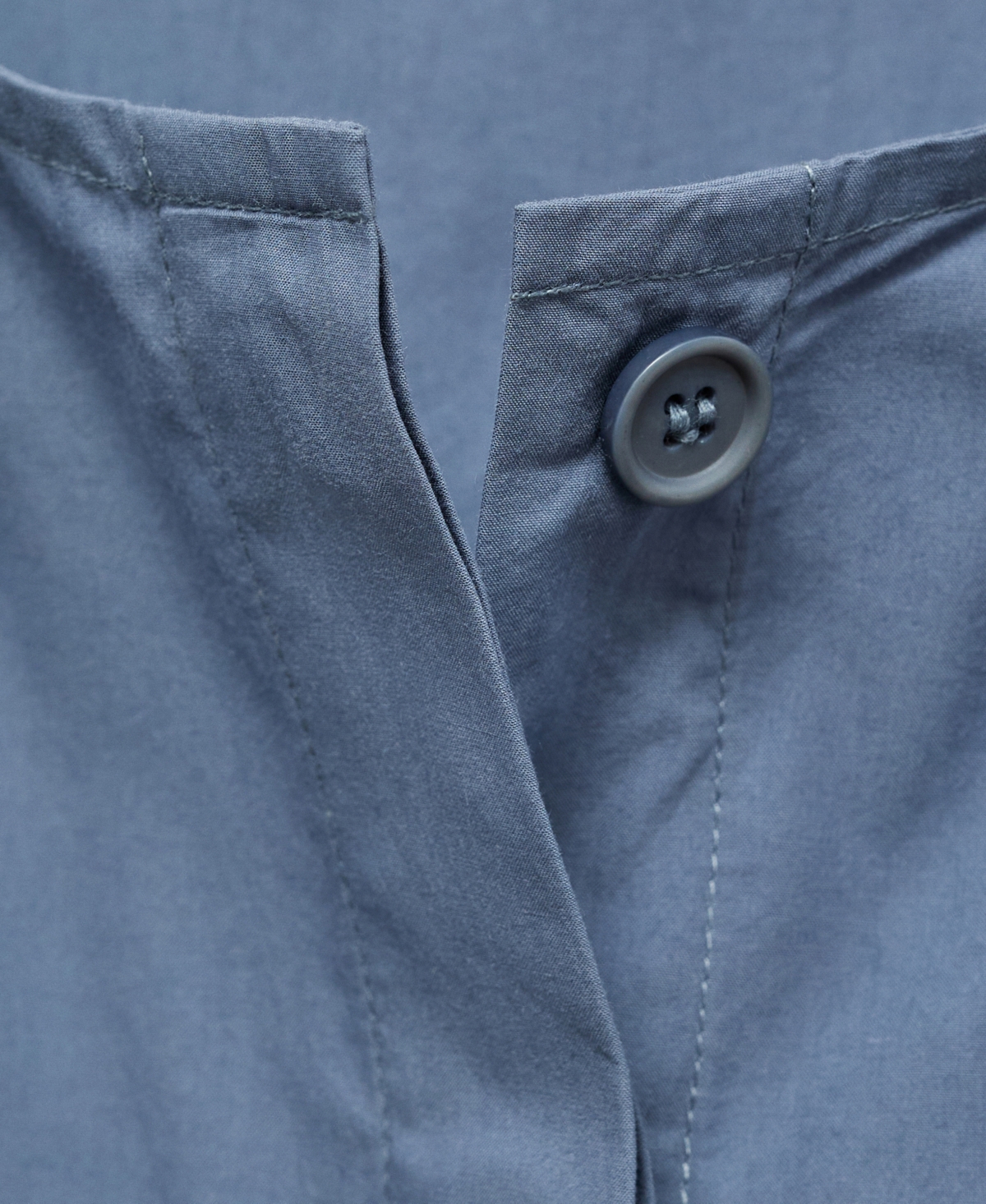 Mango Women's Chest Pocket Cotton Blouse In Blue