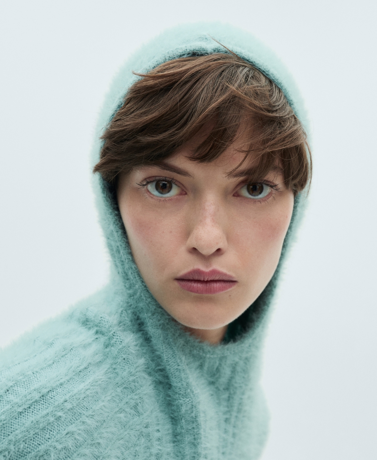 Mango Pull-over Capuche Toucher Doux Turquoise - Femme - Xs -  In Turquoise