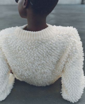 Women's Round Neck Boucle Sweater