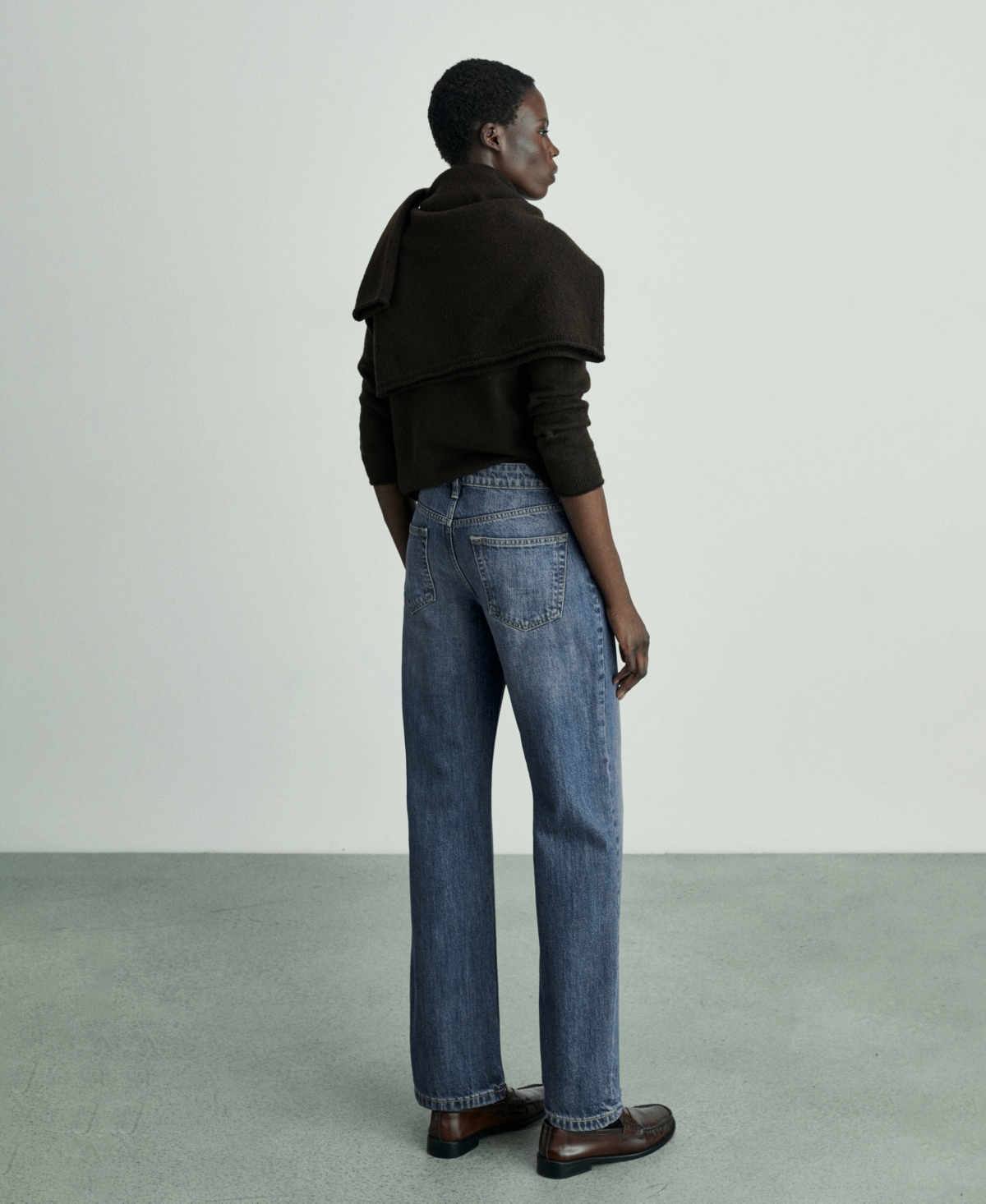 Mango Women's Mid-rise Straight Jeans In Dark Blue