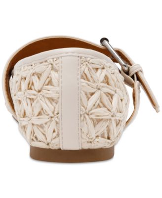Women's Mellie Woven Buckle Mary Jane Flats