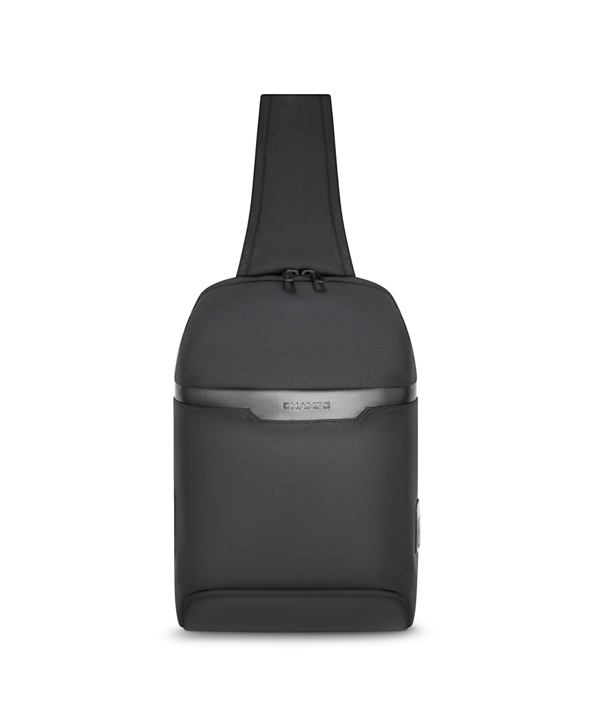 Onyx Collection Leather Sling Bag - Black