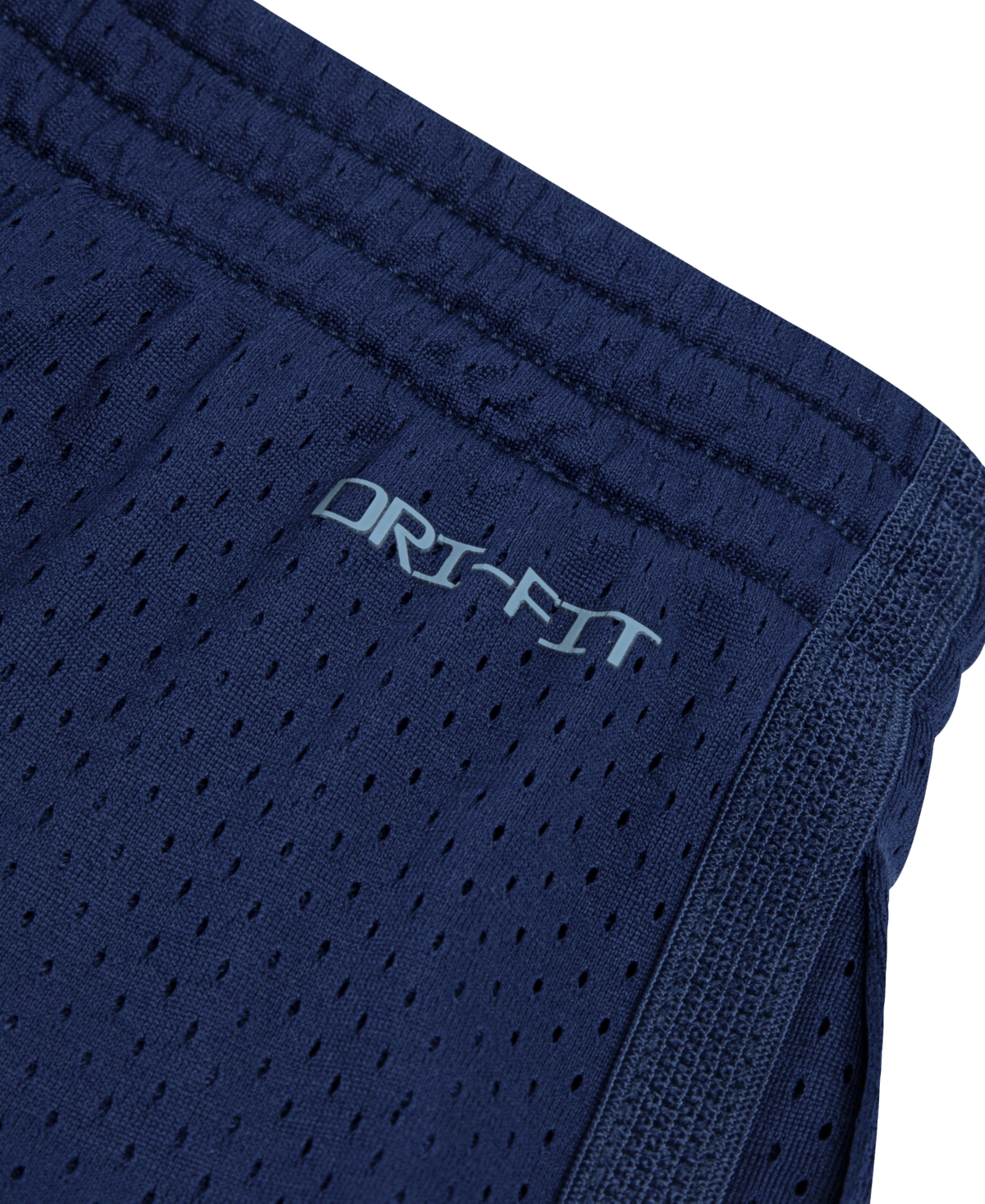 Nike Little Boys Dri-fit Logo Mesh Pull-on Shorts In Midnight Navy