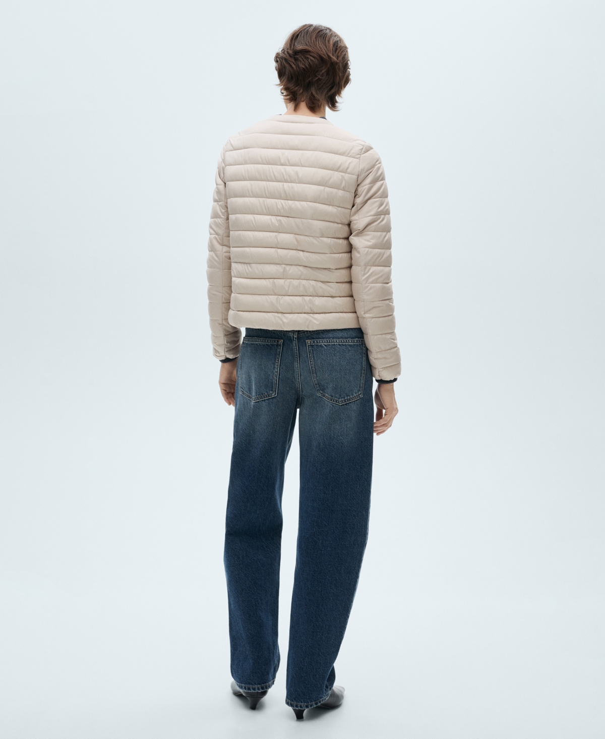 MANGO WOMEN'S POCKET QUILTED JACKET