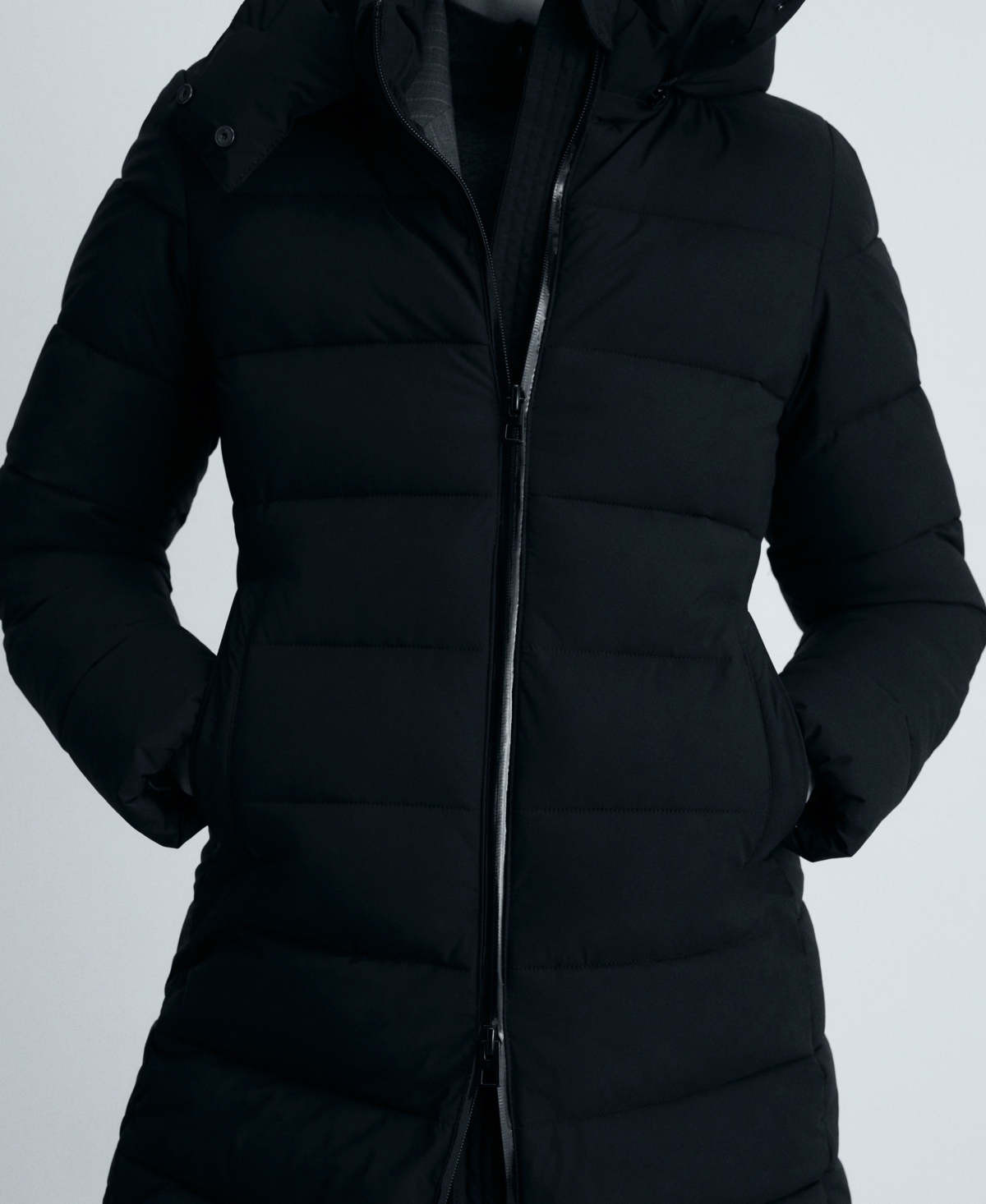 Mango Anorak Black In Black