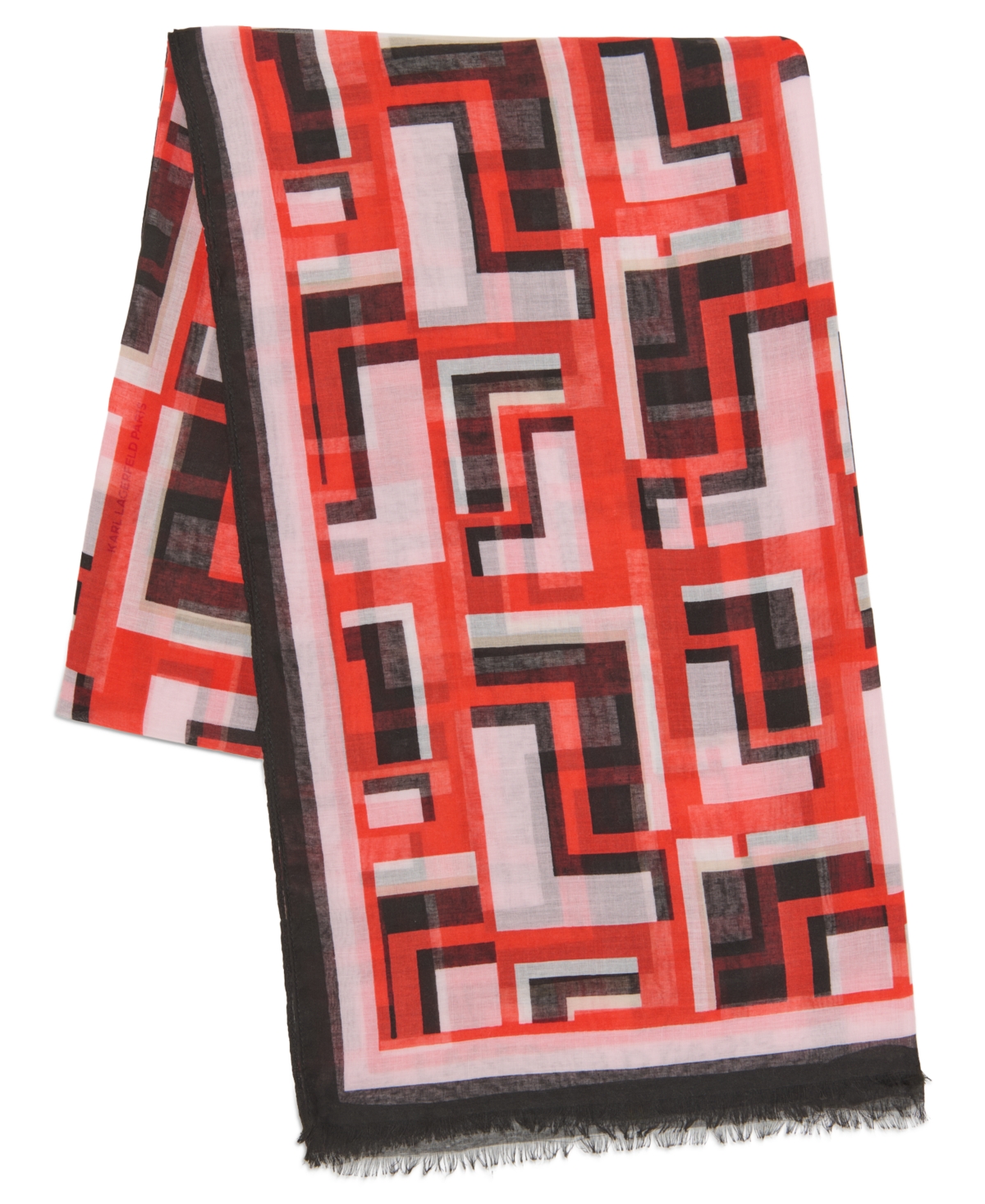 Karl Lagerfeld Double Oversized Wrap In Parfait Pink