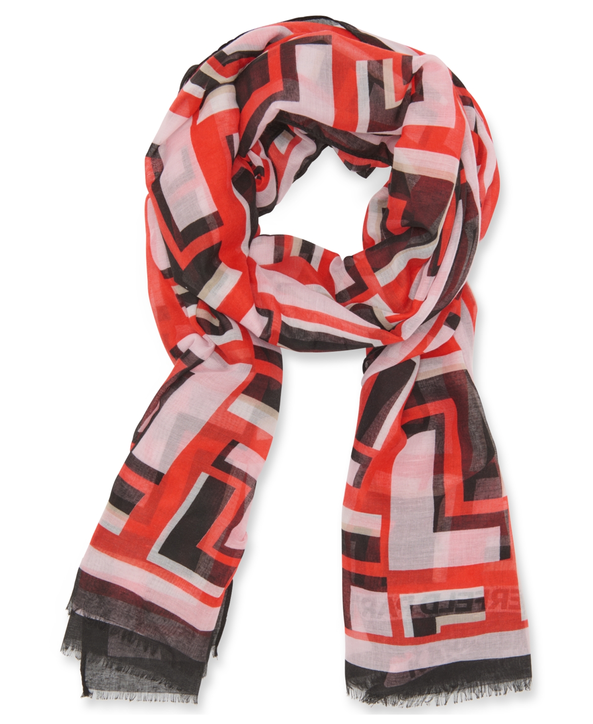 Karl Lagerfeld Double Oversized Wrap In Parfait Pink