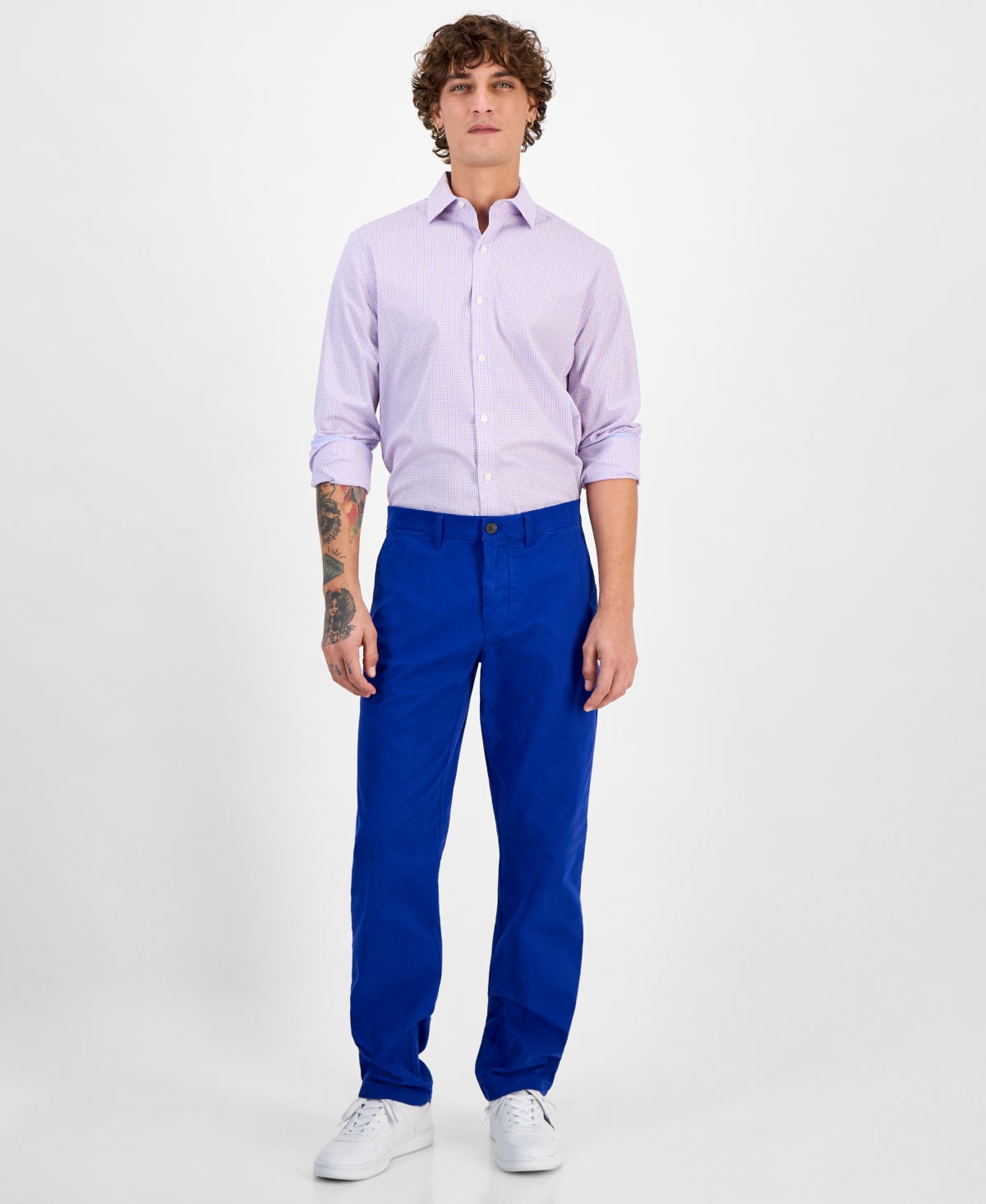 TOMMY HILFIGER MEN'S TH FLEX STRETCH REGULAR-FIT CHINO PANT 