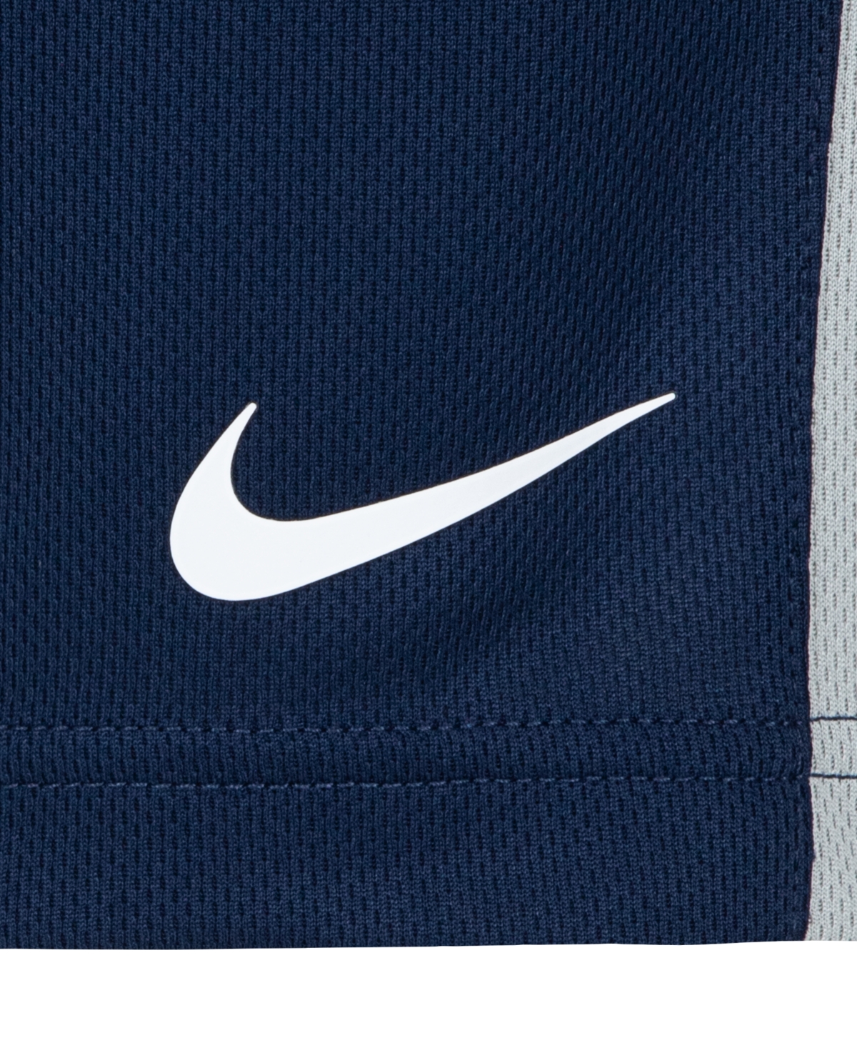 Nike Little Boys Dri-fit Swoosh T-shirt & Shorts, 2 Piece Set In Midnight Navy