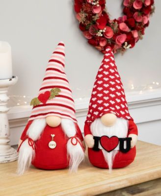 12" "I Heart U" Valentine's Day Gnomes