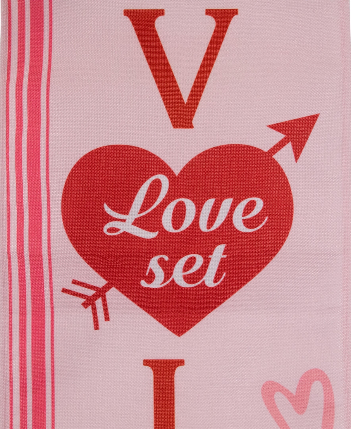 Northlight "welcome" And "happy Valentine's Day" Outdoor Door Banners, 71" In Pink