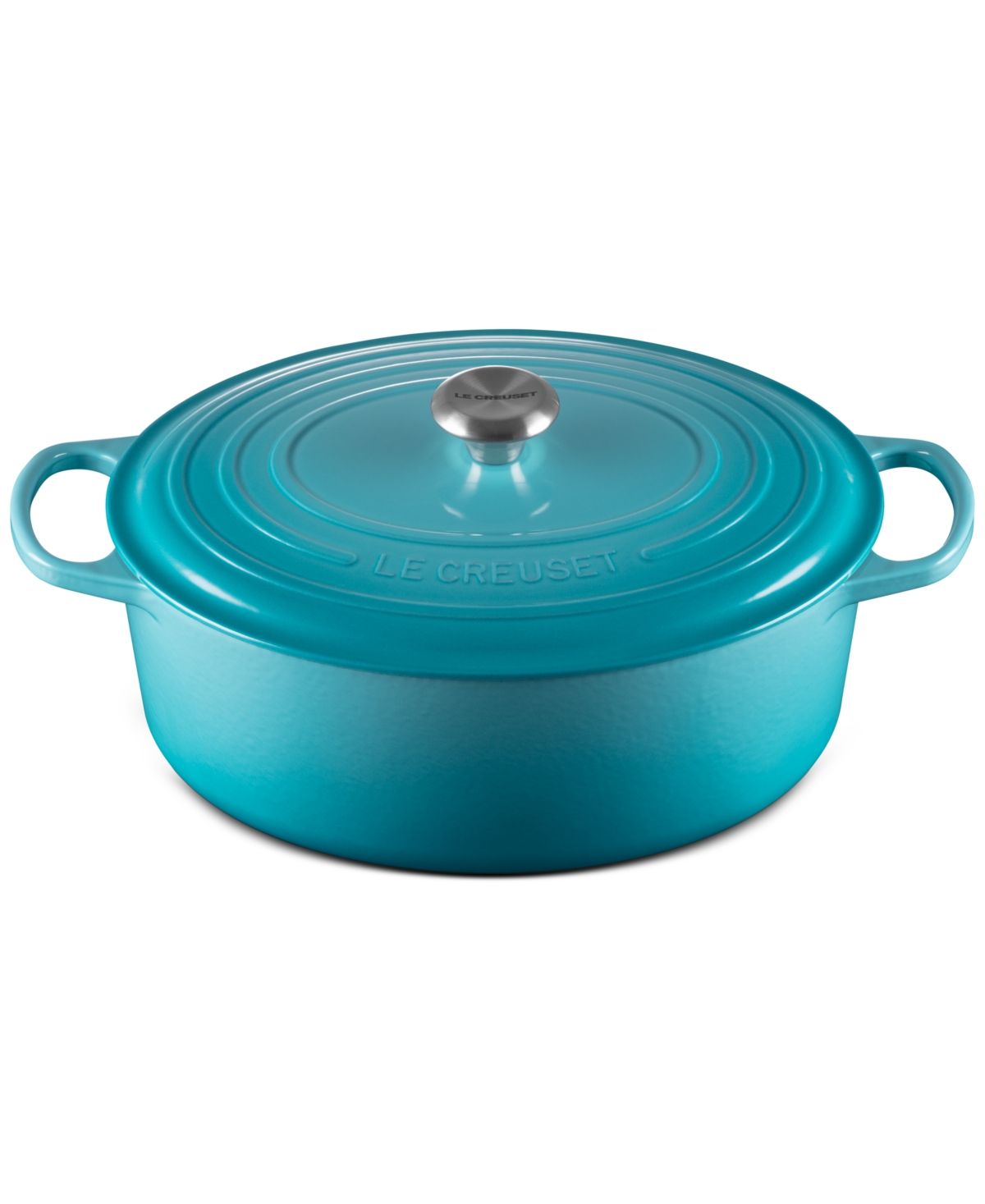 Le Creuset Signature Enameled Cast Iron 8-qt, Oval Dutch Oven In Caribbean