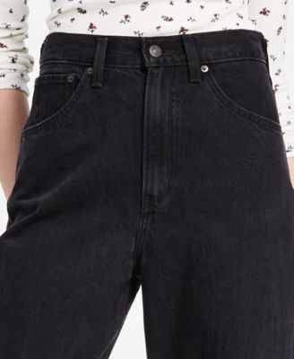 Women's Cinch-Waist Lightweight Baggy Jeans