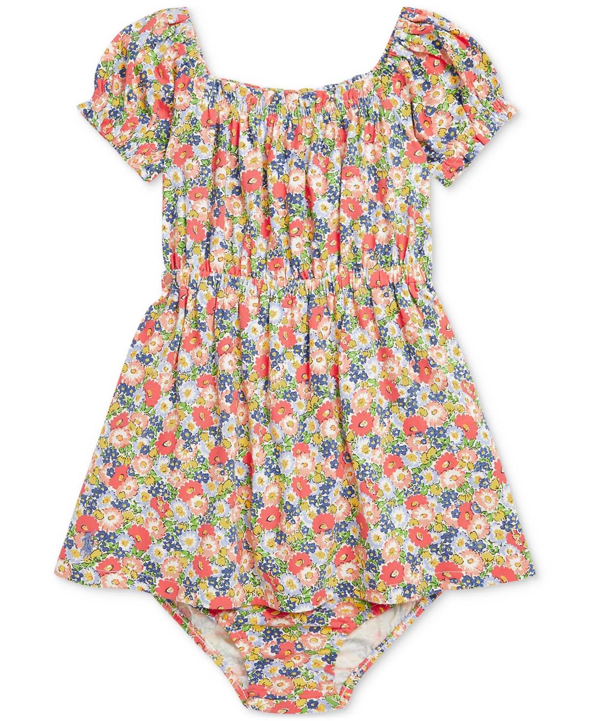 Polo Ralph Lauren Baby Floral Cotton Jersey Dress In Multi