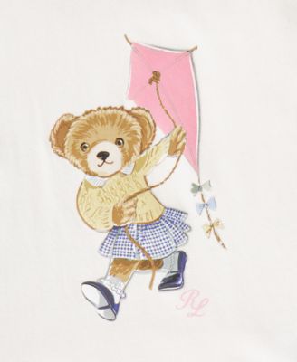 Baby Girls Polo Bear Tee & Gingham Short Set