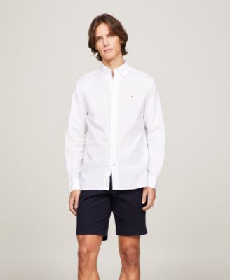 Men's Regular-Fit Stretch Poplin Button-Down Shirt