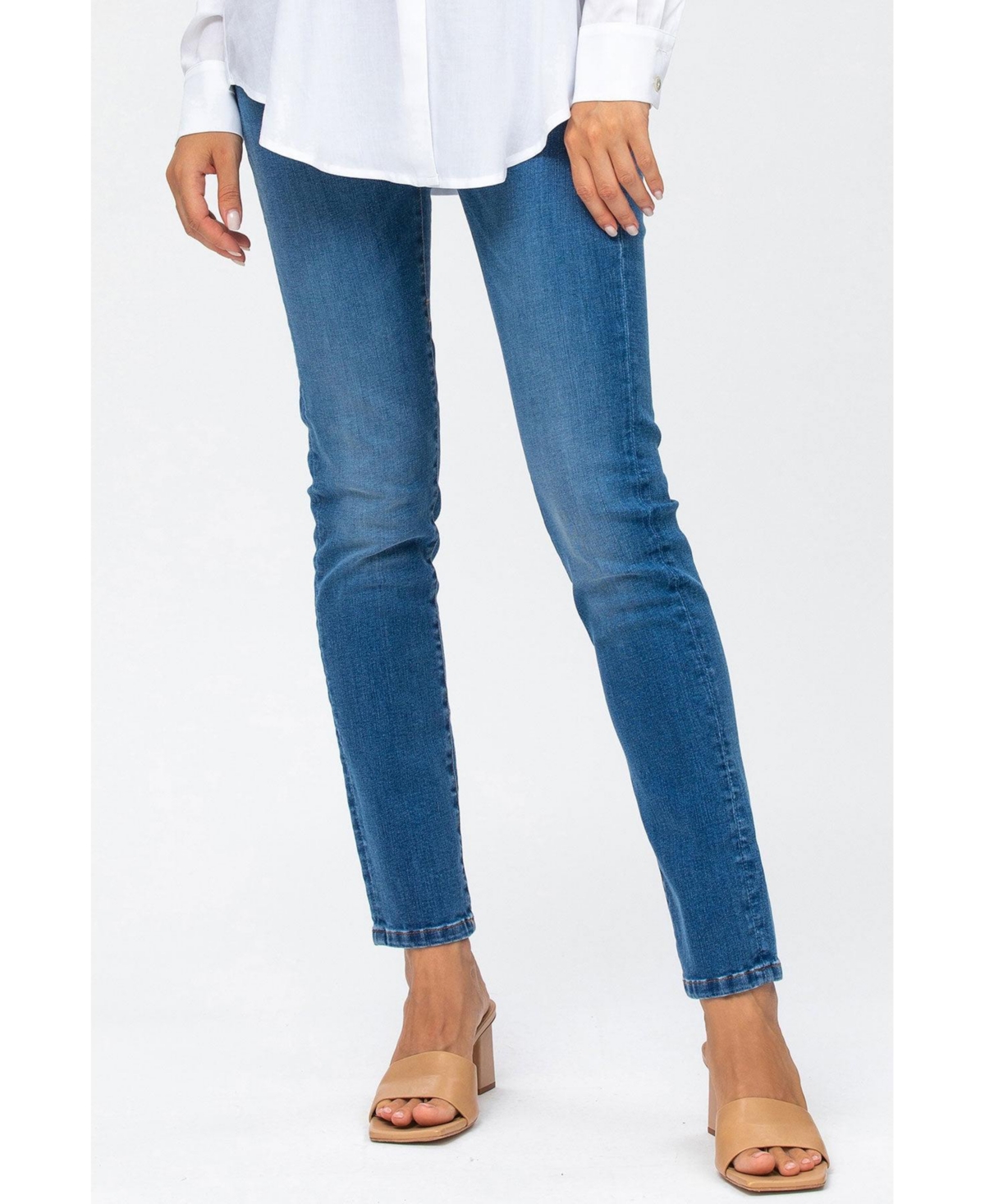 Pietro Brunelli Maternity Maternity Pietro Brunelli Cool Girl Jeans In Medium Light Stoned