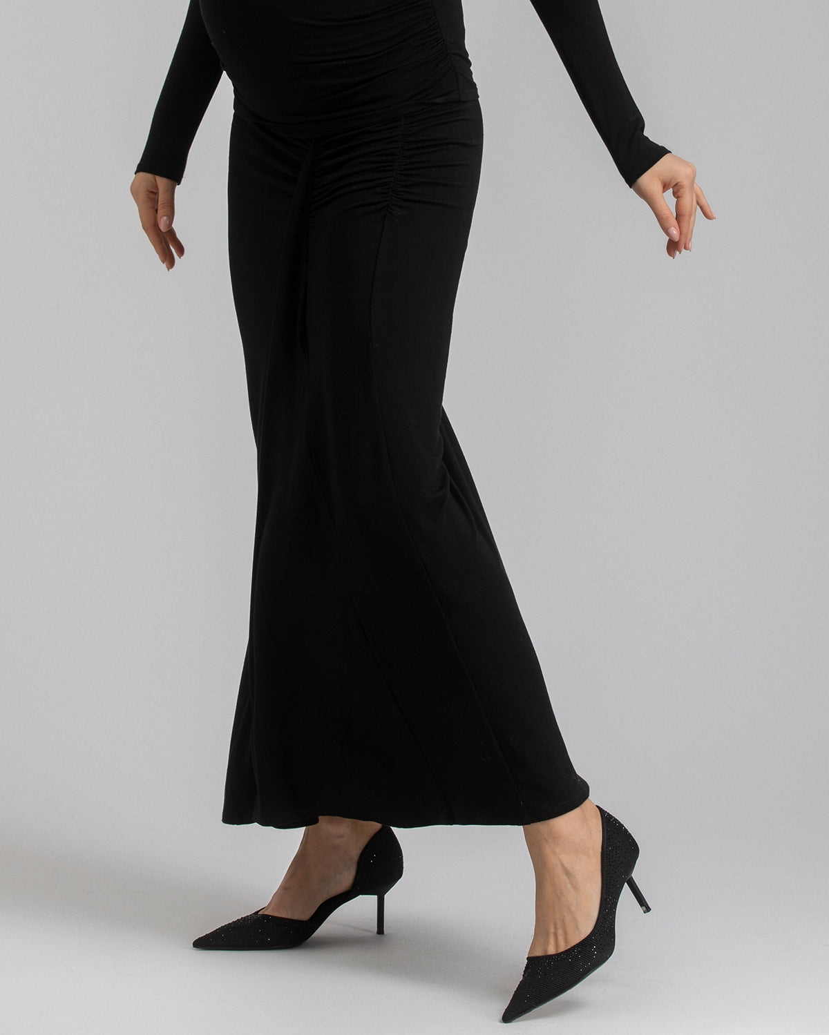 Pietro Brunelli Maternity Skirt Nike In Black