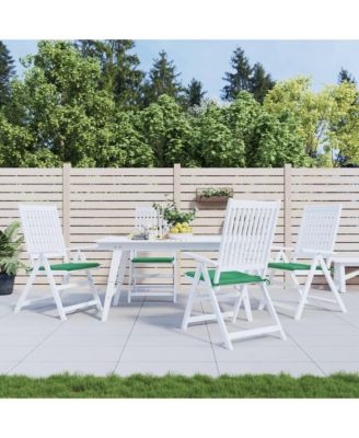 Chair Cushion Set of 4 Green Oxford fabric (100% polyester)