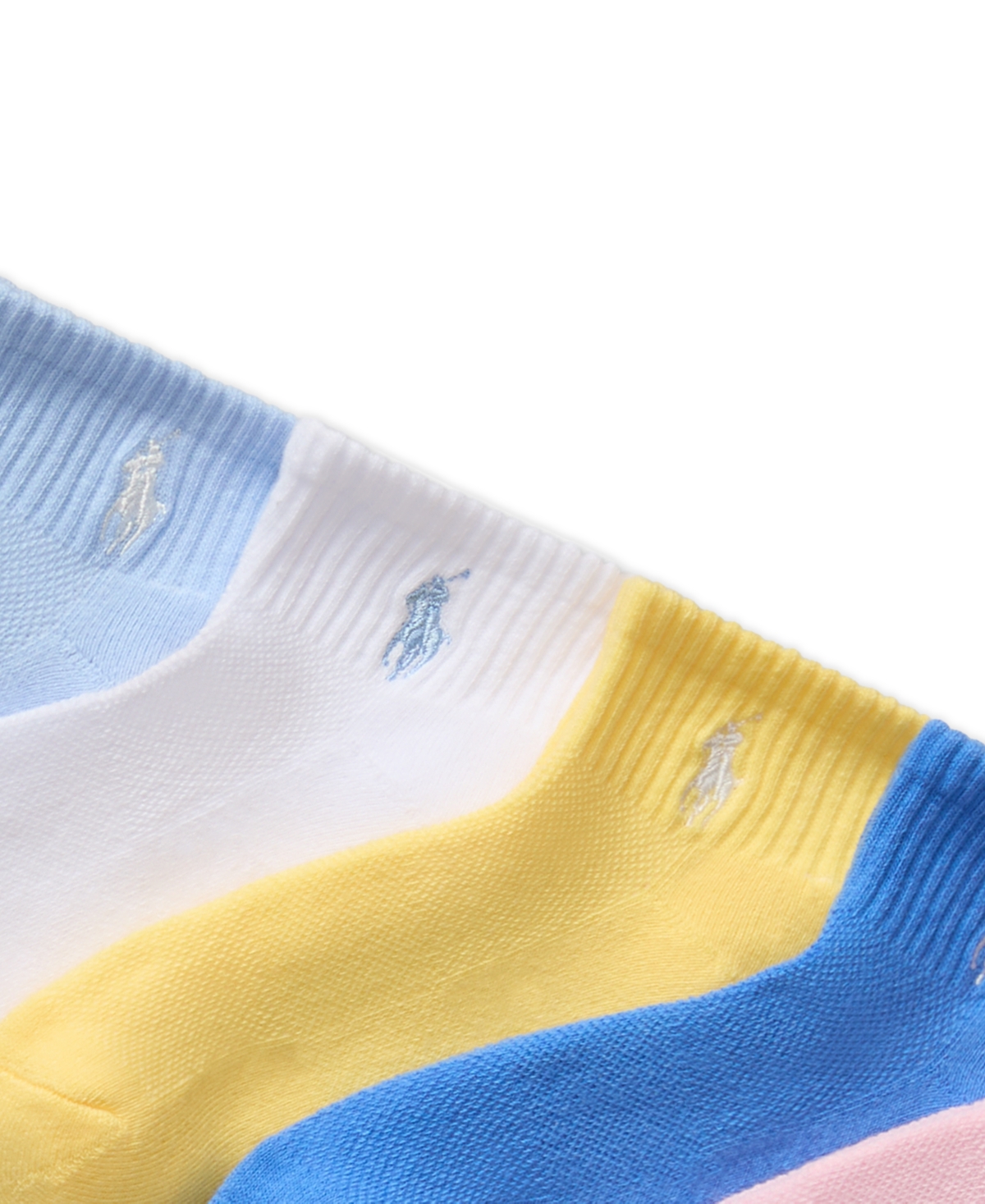 Polo Ralph Lauren Little & Big Girls Sport Quarter Socks, 6-pack In Open