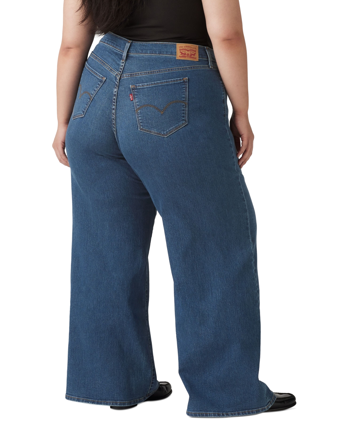 Levi's Plus Size Mid Rise 318 Shaping Wide-leg Jeans In Clever Girl