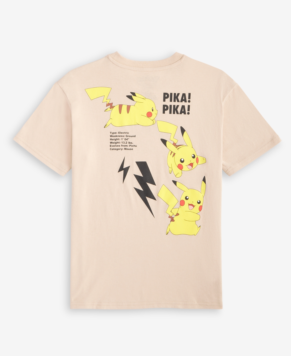 Pokémon Little Big Boys Pika Pika Graphic T Shirt Pikachu Fleece Shorts In Tan