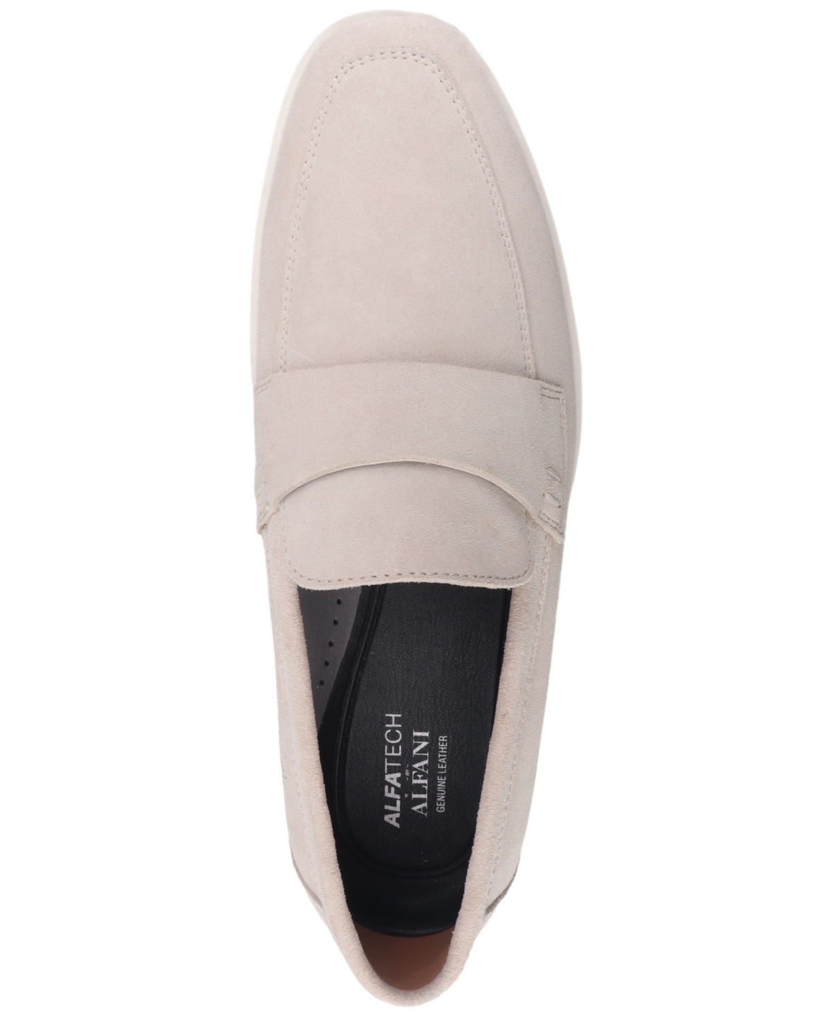 Alfani Men's Callumm Suede Slip-on Saddle Loafers, Exclusively At Macy's In Hummus Suede